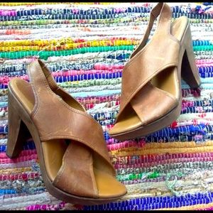 ALDO Women’s Wooden Heel Open Toe Shoe Size 9 ✨Gently Worn✨